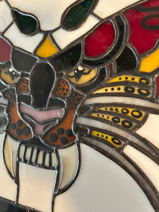 Stained Glass Traditional Styled Tiger Moth