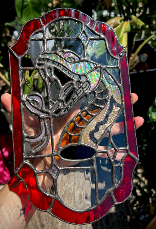 Stained Glass Traditional Snake