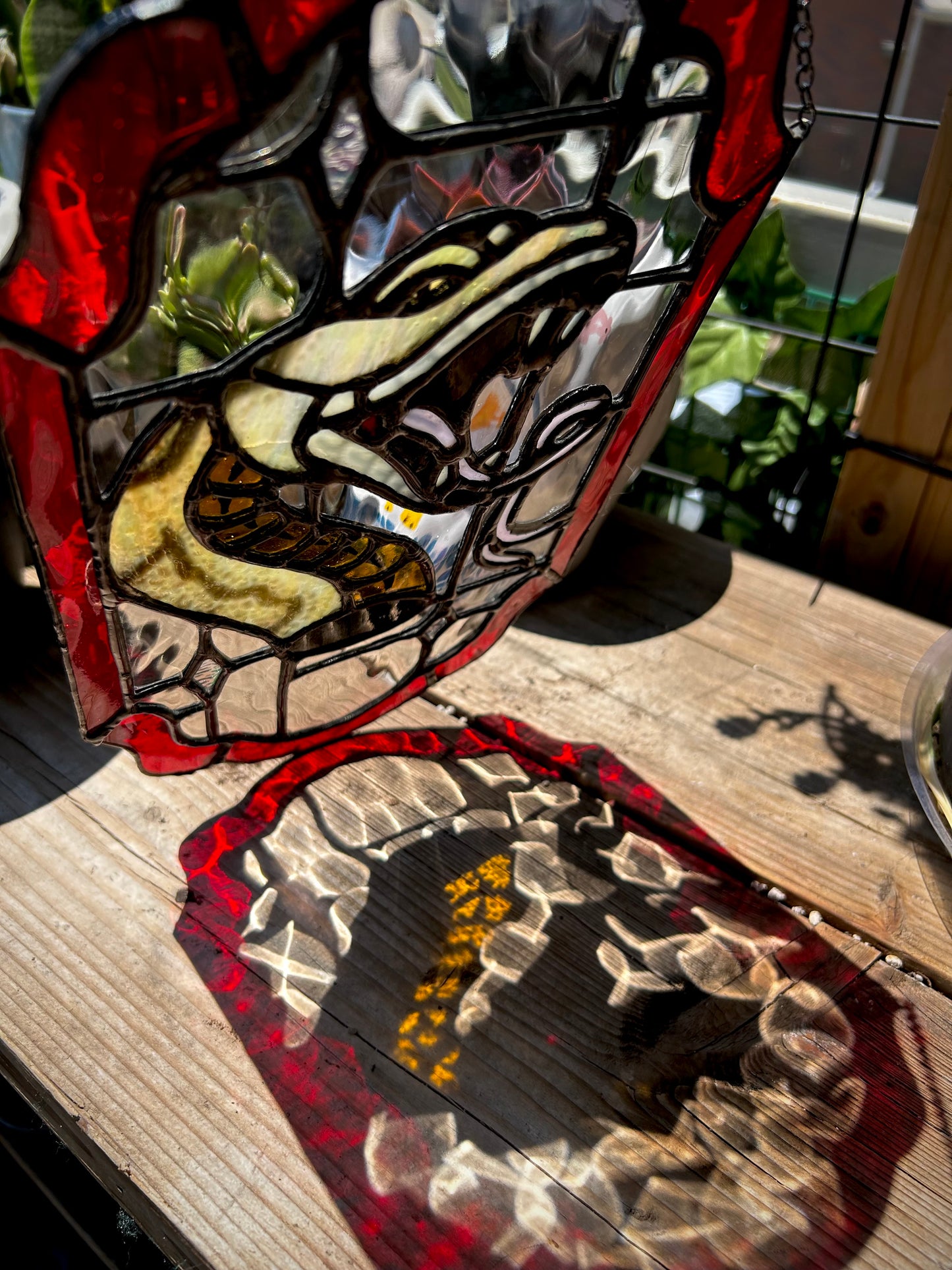 Stained Glass Traditional Snake