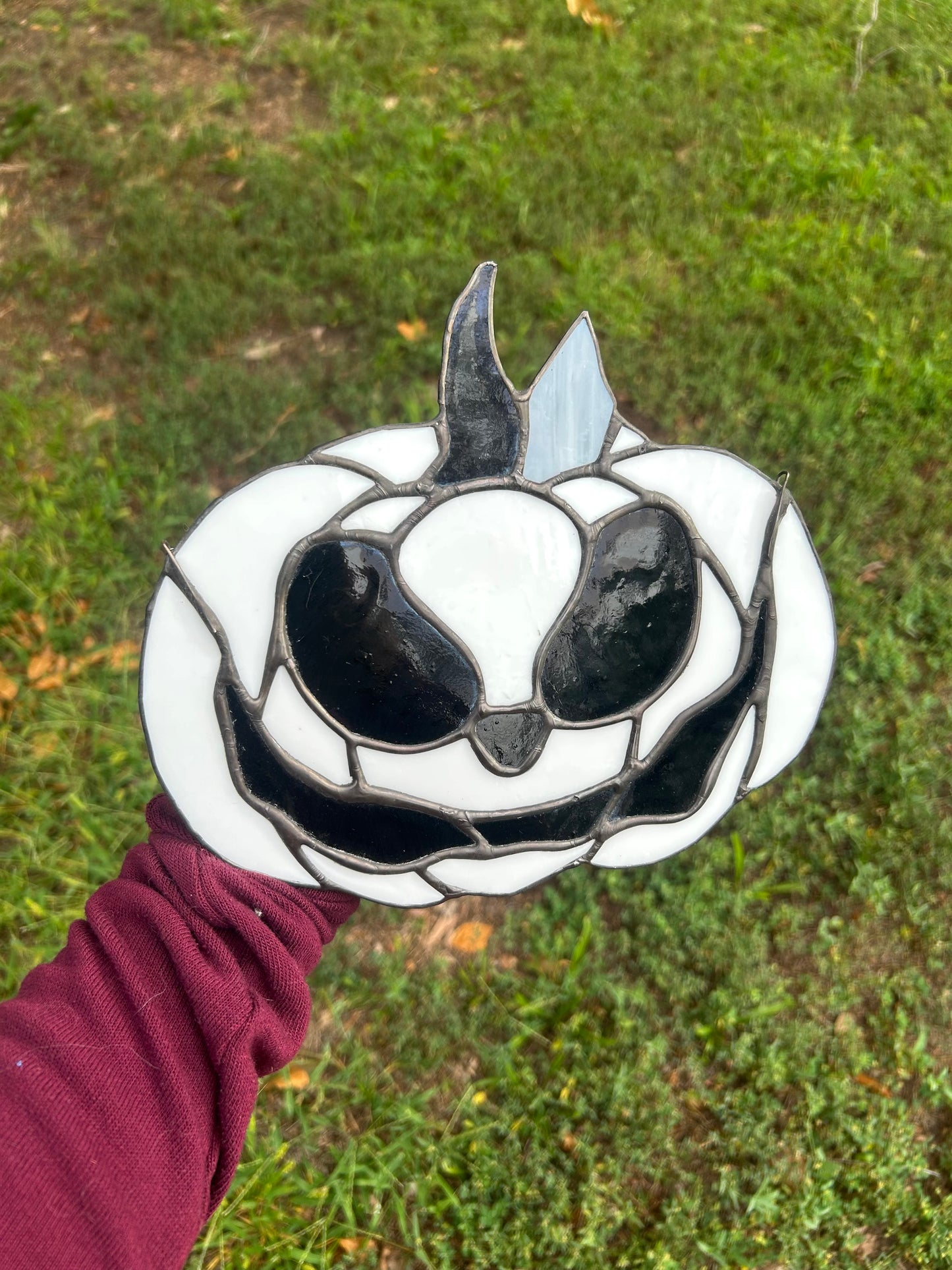 Large Stained Glass Pumpkin