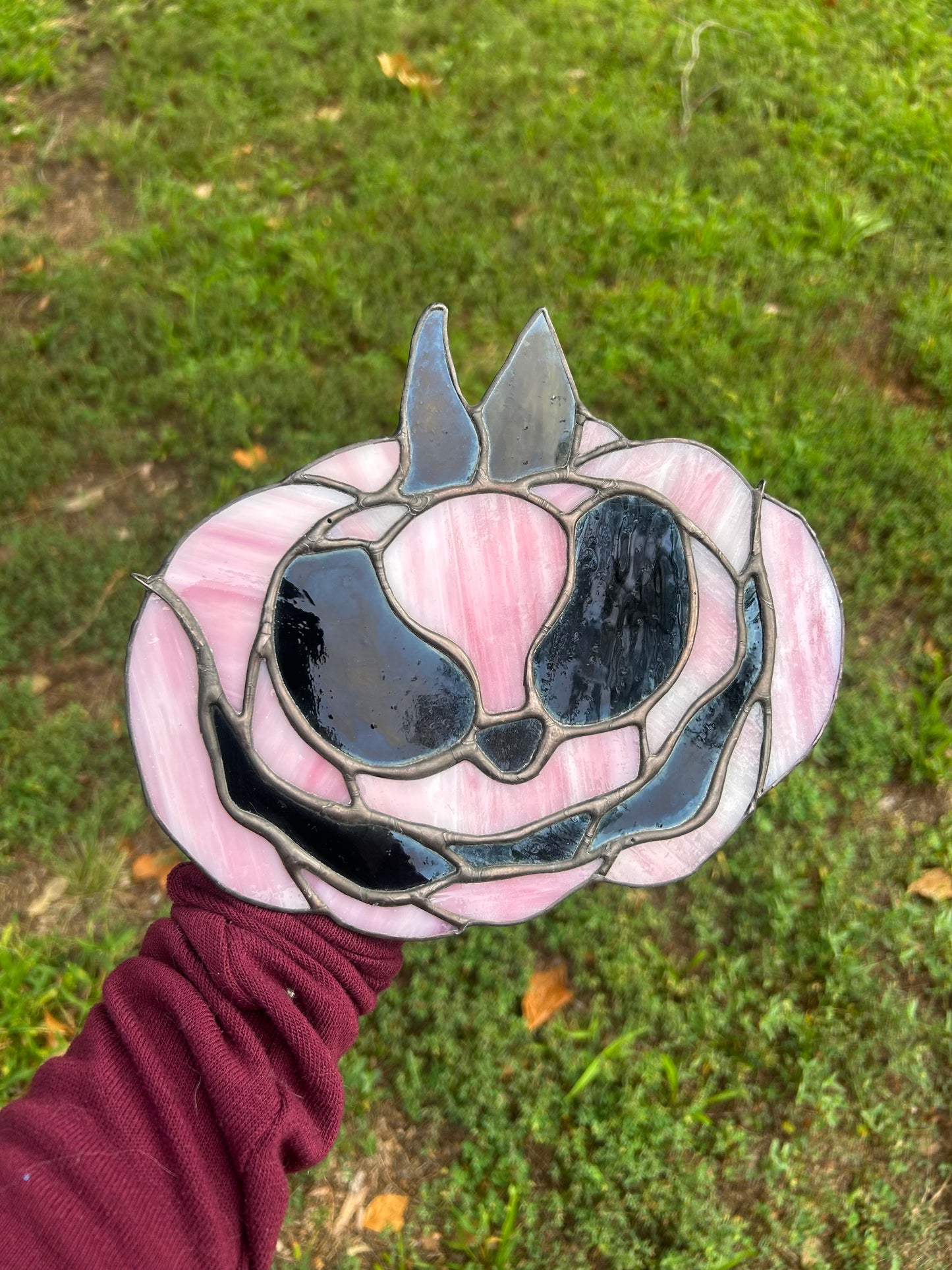 Large Stained Glass Pumpkin