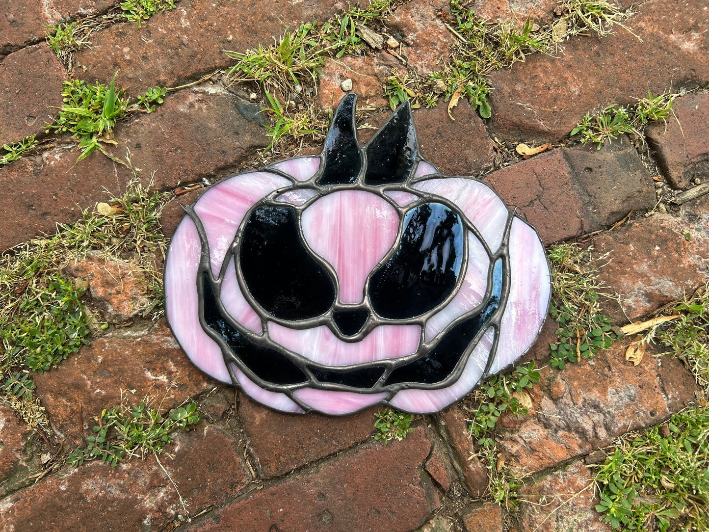 Large Stained Glass Pumpkin
