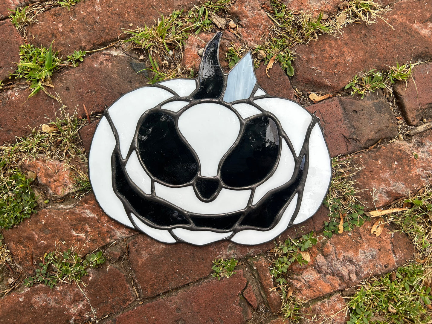 Large Stained Glass Pumpkin